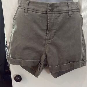 Women's Casual Olive Shorts